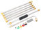 ANGDI Gutter Cleaning Tool, Pressure Washer Extension Wand, 4000 PSI High Pressure Washer Power Washer with 5 Pcs Nozzle, 1/4inch Quick Connect, Window Washing Accessories