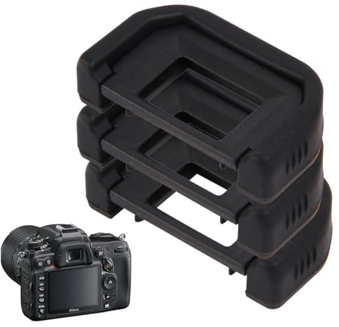 OUDQFCJ 3 Stück Augenmuschel für Canon EF Okular Ersatz Sucher Schutz für Canon EOS 300D 350D 400D 450D 500D 550D 600D 1000D 1100D 700D 100D Canon Rebel Kamera Eyecup