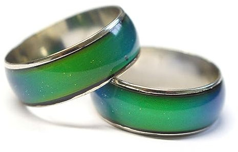 Holibanna Stimmungsring Farbwechsel Innendurchmesser Metallring Stimmung Temperaturfühler Für Damen Herren Mode Schmuck Geschenkidee