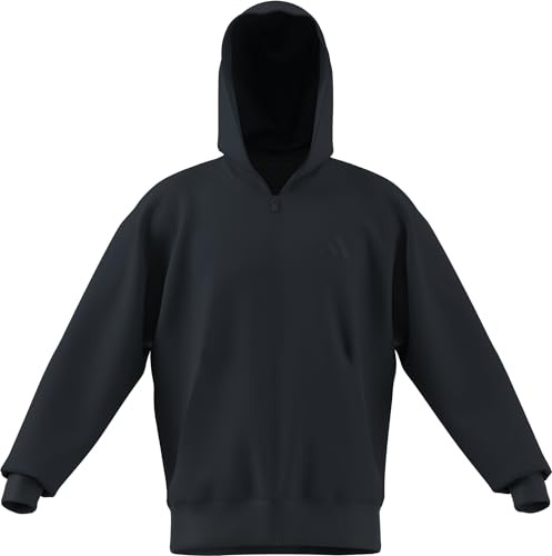 adidas Men's All SZN Fleece Full Zip Hoodie, Aurora Ink, XXL