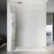 SONNI 120 x 200 cm Walk In Duschwand mit 8mm Glasböden, Dusche Duschtrennwand Glas Badewannd