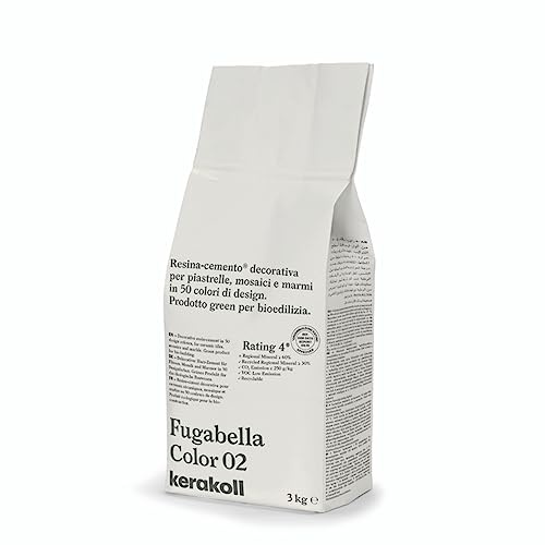 Kerakoll Fugabella Color Grout 3kg, 50 Colours (02, 3kg Bag)