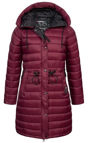 Geographical Norway Damen Winter Jacke Mantel Parka Steppjacke Steppmantel Wintermantel
