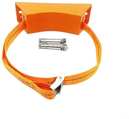 Fauhapyway RV Propane Tank Bracket, for Caravan For for LPG for Bottle Clamp, Adjustable Gas Bottle Strap, Flame Retardant ABS Fixing Kit (Orange)
