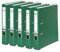 Original Falken 5er Pack PP-Color Kunststoff-Ordner. Made in Germany. 5 cm schmal DIN A4 grün Vegan Ringordner Aktenordner Briefordner Büroordner Plastikordner Schlitzordner