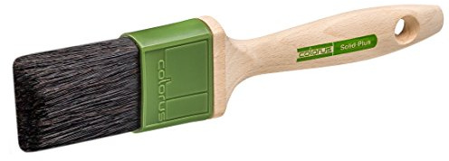 Colorus Flachpinsel 50 mm Lackierpinsel mit stabilisierten Chinaborsten | Stabilisierte Chinaborsten-Mischung für lösemittelhaltige und zähe Farben und Lacke – für Türen, Möbel und Zargen