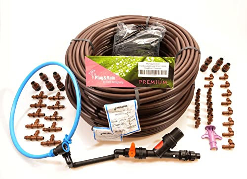 Plug&Rain Tropfbewässerung Set Netafilm 35 m² 24MM Premium