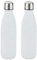 Relaxdays 2X Gourde INOX Bouteille Eau Acier Inoxydable 0,5 Litre Isotherme Froid Chaud, Blanc