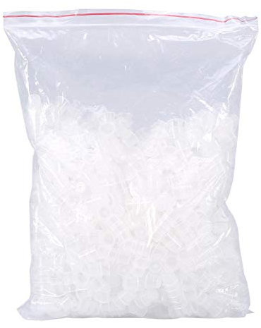 Qkiss 1000 Stück Tattoo Kappen, Einweg Kunststoff Tattoo Ink Caps Tattoo Farbbehälter, Microblading Pigment Zubehörhalter Tattoo Zubehör Werkzeug (M)