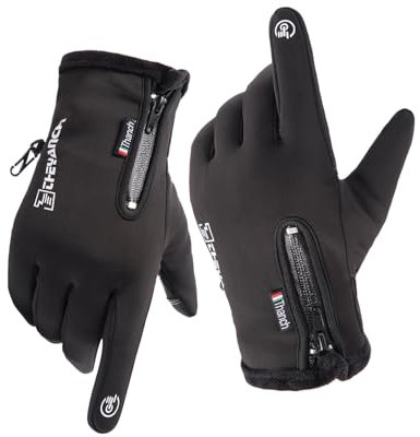 Warme Winterhandschuhe, Touchscreen-Handschuhe für kaltes Wetter, winddicht, rutschfest, Sporthandschuhe zum Radfahren, Laufen, Skifahren, Wandern, Klettern, für Damen und Herren