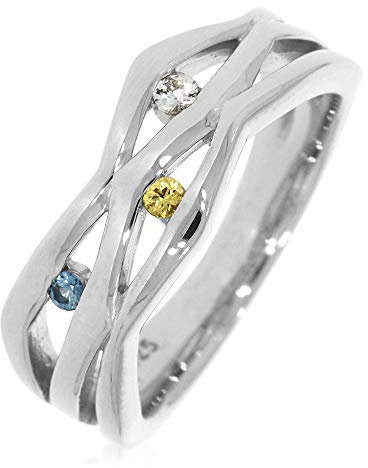 Ring mit multicolor Saphire
