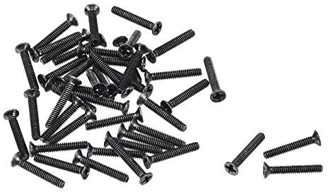 sourcing map M2 x 12mm Cruciforme Vis Attache Noir pour Portable PC TV Ventilateur Interrupteur 150pcs