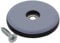Goodway 4 Stück Teflongleiter, Möbelgleiter, Bodenschutz, grau, Ø 50 mm, – 5 mm dick inkl. Schraube 3,5 mm x 20 mm | PTFE-Beschichtung | Teflongleiter | Möbelgleiter | Stuhlgleiter