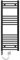 ECD Germany Radiador de baño Eléctrico 400 x 1200 mm Antracita Recto con Conexión Lateral incl. Varilla Calefactora 1200W Cromo Radiador Calefactor Calentador de Toallas Secador de Toallas