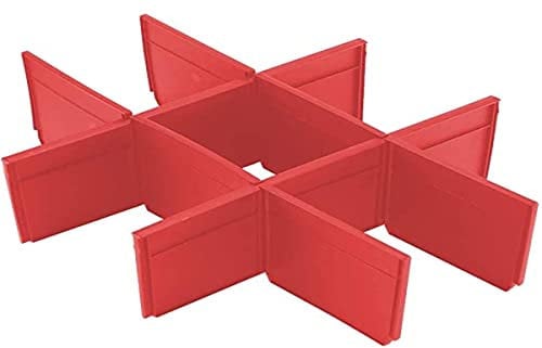 Milwaukee for Packing Out suitcases with 2 Drawers packout dividers, Red