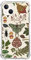 Eurdosmk Mushroom Moth Herb Aesthetic Case Compatible with iPhone 13 Mini, Vintage Cottagecore Botanical Art Case for iPhone 13 Mini for Teens Men and Women, Trendy Cool TPU Bumper Phone Case Cover