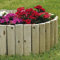 Bordura per Aiuola in Legno | Recinzione in rotolo 200 x 20 x 5 cm | In Pino Impregnato per Fioriere Giardini Aiuola Fiori