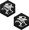 2 Pcs Plague Doctor Pest Arzt bestickt Haken und Schleife nähen auf militärische medizinische Applique Emblem, taktische Pest Arzt Patch für Uniform Kleidung Rucksack Kappe Team Hundegeschirr