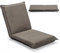 LIFEZEAL Bodenstuhl mit Rückenlehne, Gepolsterter Bodensessel, Meditationsstuhl mit Oberfläche aus Netzstoff, Ausziehbarer Floor Chair für Meditation, Yoga & Camping (Grau)