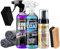 ShinyChiefs LEDER MATT + LEDER CLEAN + PLASTO COAT KOMPLETT SET - Schaumreiniger für Ledersitze und Lenkräder + Versiegelnde Lederpflege mit Matt-Effekt + Farbauffrischung, 2 Mikrofasertücher, Zubehör