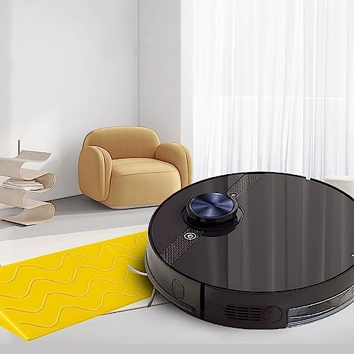 PINNKL Rollstuhlrampe, Türschwellenrampe, Tragbare Indoor-Kehrrobotertür, Bordsteinrampe, Kunststoffmaterial, Schneidbar (Size : 100x13x6cm)