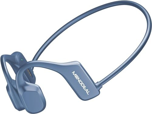 MONODEAL Knochenschall Kopfhörer, Open Ear Kopfhörer Kabellos, Bluetooth 5.3 Sport Bone Conduction Kabellos IP65 wasserdichte Schweißfeste Sportkopfhörer