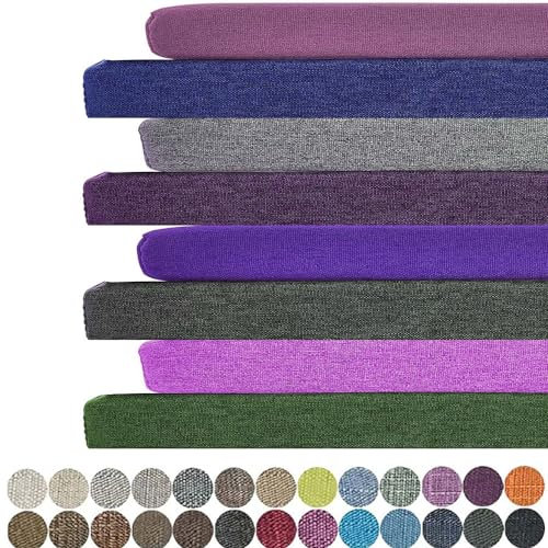 OQHAIR Bankauflage Bankkissen Sitzauflage Sitzkissen Bank 140X35X5CM Stuhlkissen Bankpolster Schaukel Für Fensterbank Outdoor Gartenmöbel Terrasse Drinnen Sitz (50X50X5CM,Weinrot)