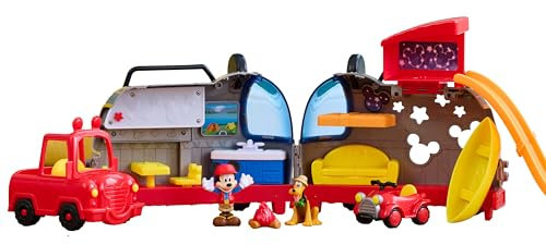 Just Play Disney Junior Mickey Mouse Happy Campers Playset, Kids Toys for Ages 3 Up by