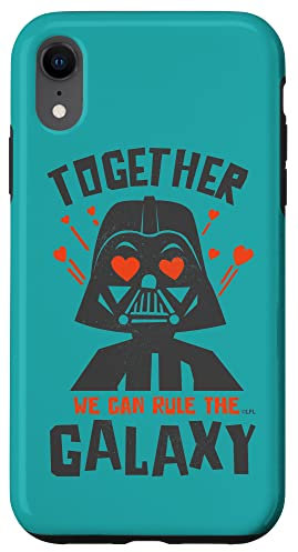 Custodia per iPhone XR Star Wars Darth Vader cuori insieme possiamo dominare la galassia