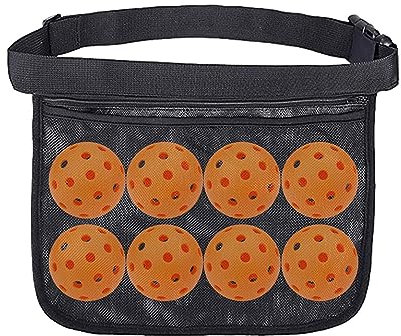 Neamou Tennisballbandhalter,Tennisballhalter, Mesh-Taillen-Hüftballtasche, Tragbare Tennisballtasche, Gürteltasche für Sport-Gürteltasche und Golf-Zubehörtasche