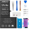 JUBOTY 5000mAh Akku für iPhone 12 Pro Max, Neues Upgrade Li-ion hohe Kapazität Akku Ersatz für iPhone 12 Pro Max Models A2410 A2411 A2412 A2342 mit kompletten professionellen Reparatur-Set