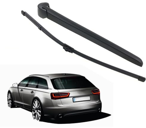 LOLOBFZL Auto Heckscheibenwischer,für Audi A6 Avant(2015 2016 2017 2018) Heckwischerarm Scheibenwischer Hinten Wischerarm Heckwischerblatt Wischer Set Ersatz