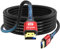 jojobnj 4K HDMI Cable 5m, High Speed HDMI 2.0 Cord 4K@60Hz 18Gbps, Ultra HD,Ethernet Audio Return,Video 4K,1080p,3D,Arc, HDR Compatible con Xbox,PS5/PS4,HDTV,Laptop ect(Red)