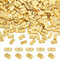 NBEADS 240Pcs Perles Tila, 4.5-5.5x2mm 2 trous Perles de Rocaille en Verre Perles Tila Japonaises en Verre Galvanisé pour Fabrication Colliers Bracelets et Boucles D'Oreilles, Couleurs Plaquées Or