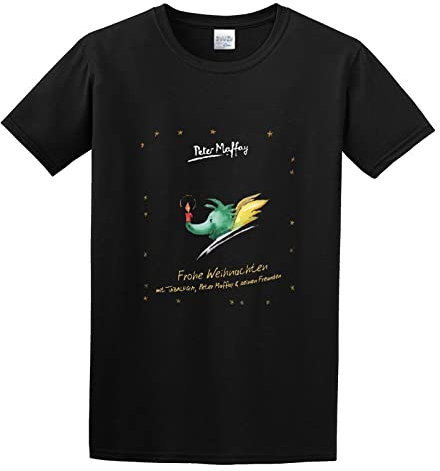 Peter Maffay Frohe Weihnachten Mit Tabaluga Seinen Freunden Unisex 100% Cotton Short-Sleeve T-Shirts Black S