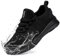 FLOWING PLUME Wasserdicht Laufschuhe Damen Sportschuhe Leicht Turnschuhe Running Schuhe Walkingschuhe Atmungsaktiv Joggingschuhe Fitness Sneaker(Rein Schwarz,37EU)