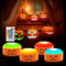 Gobesty Halloween Kürbis LED Lichter mit Fernbedienung, 4 Stück Halloween Kürbis Licht 16 Farben LED Kürbis Licht mit Timer, Batteriebetriebenes Flammenlose Kerzen für Halloween Dekoration
