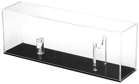 sourcing map 1 Pack Acrylic Knife Display Case, 10.5 Inch Single Knife Holder for Rustic Cabin Home Desktop Organization Clear