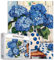 Tucocoo Blaue Hortensien-Puzzle, 1000 Teile Puzzles für Erwachsene, antike Vase, Stillleben, Blumen-Puzzles für anspruchsvolle Familienaktivitäten, Spiele, 70 x 50 cm, DIY-Puzzle für