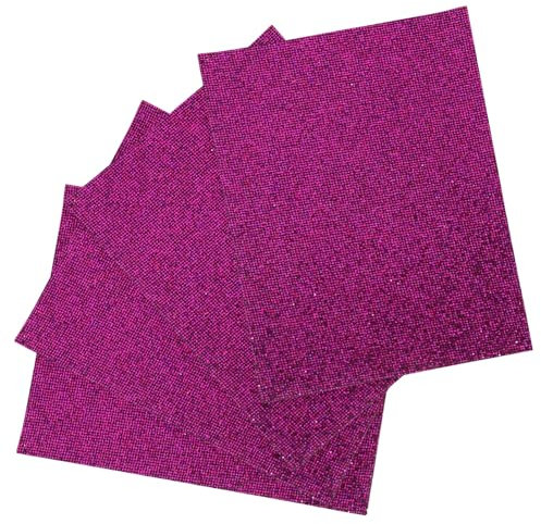 SEWACC 1 Satz Pu-Leder Handytasche Glitzer Sticker Schmuckkästchen Schmuckkastchen Dekorative Kristallaufkleber Lila Strass Selbstklebende Kristall-Strasssteine Bling-Band Violett 4 Stück