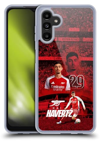Head Case Designs Offizielle Arsenal FC Kai Havertz 2024/25 Erstes Team Gel Handyhülle Hülle [Militärischer Schutzgrad] Kompatibel mit Samsung Galaxy A13 5G (2021)