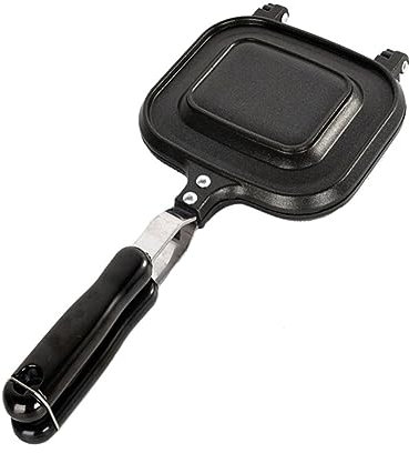 GREENADSCAPE Sartén Para Pan De Sándwich Antiadherente De Doble Cara De Aleación De Aluminio Que Retiene El Calor Fácil De Dorar Para Tostar Y Cocinar
