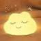 Veilleuse pour enfants, 7 couleurs, veilleuse en silicone pour enfants, 3 niveaux de luminosité, veilleuse rechargeable antireflet pour chambre d'enfant, lampe de chevet tactile mignonne et moelleuse