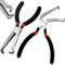 Electrical Disconnect Pliers Set 2Pcs Portable Fuel Line Disconnect Tool Set Multi-Purpose Electrical Connector Pliers Sturdy Electrical Pliers for Cars (60° + Straight) Connector Pliers