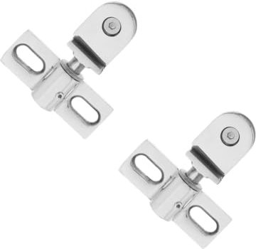 Angoily 2 Sätze Schwenkscharniere Für Duschtüren Robuste Scharnierklemme Aus Metall Leicht Zugängliche Hardware Für Die Badezimmerversorgung