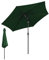 Eulenke Parasol de jardin, protection UV, en polyester, imperméable et résistant aux taches, parasol de marché sans support, vert, 1,4x2,1m mit LED, 30° verstellbar