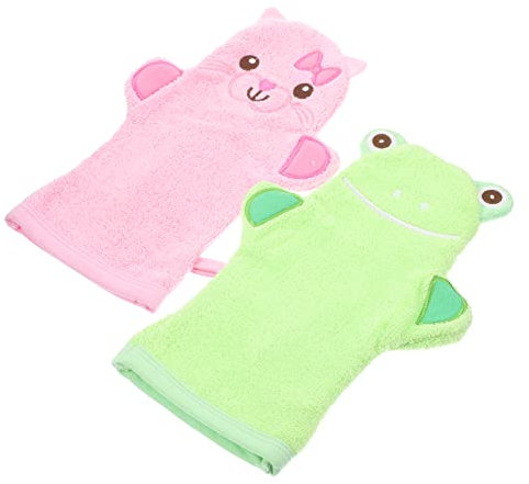 VINTORKY 2stücke Duschhandschuh Peeling-handschuhe Hautreinigungshandschuhe Kompaktes Peeling-fäustling Für Baden Und Dusche Mit Hoher Wasseraufnahme Und Langlebigem Material Für