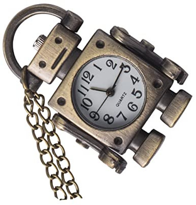 minkissy Roboter Taschenuhr Aus Vintage Design Halskette Anhänger Für Männer Und Frauen Als Accessoires Und Geschenke