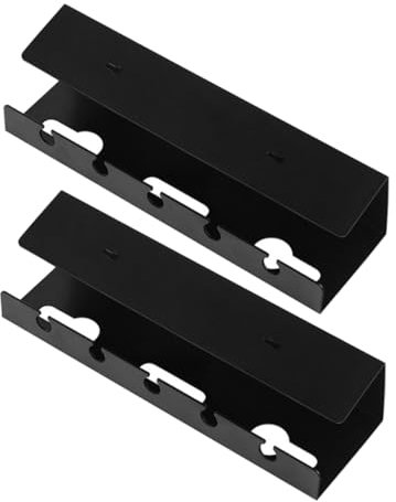 HOMOCONO 2Piezas Bandeja Organizador de Cables Autoadhesiva para Escritorio Soporte de Alimentación de Gran Capacidad Instalación Sin Taladro para Oficina y Hogar