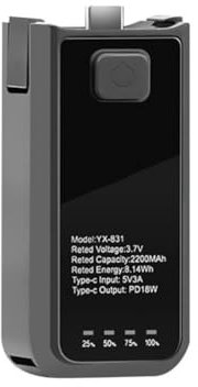 DJI Osmo Pocket 3 Tragbarer Batteriegriff 2200 mAh Akku Handheld Mobile für Osmo Kamera Zubehör Grip Pocket3 Power